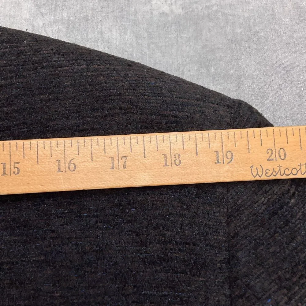 Tallia Uomo Blazer Men 40R Brown Blue Chenille Sabbia Wool Acrylic‎ Textured VTG